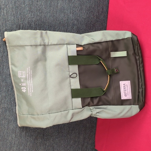 doTERRA Green Backpack Sustainable, Recycled Construction For Kitty Rescue! - Picture 3 of 12